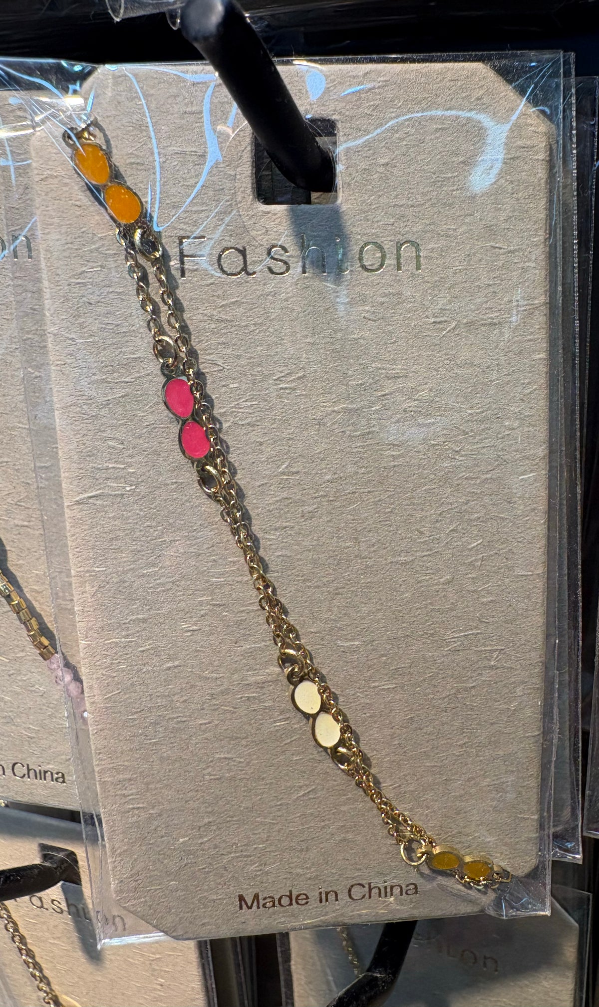 Warm Color Double Chain Bracelet - D-bracelets-0285