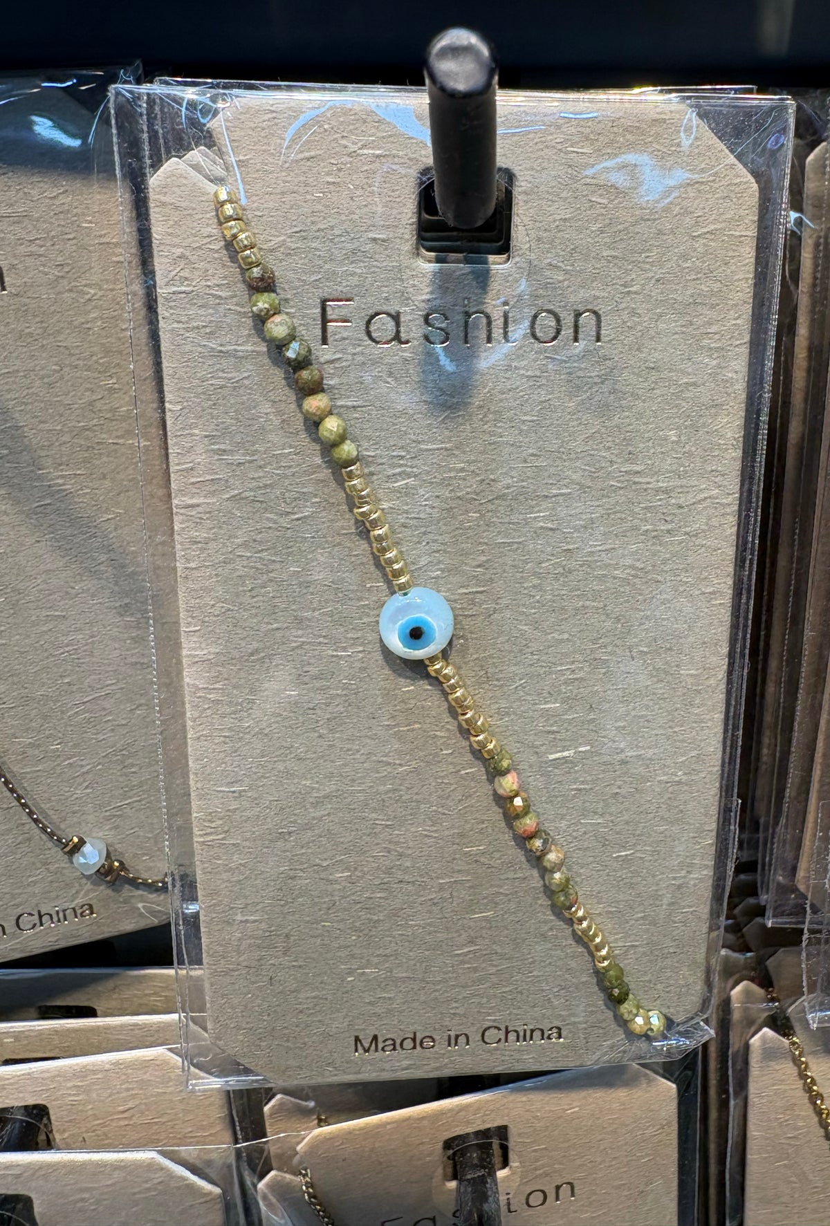 Blue Evil Eye Chain Bracelet - D-bracelets-0316