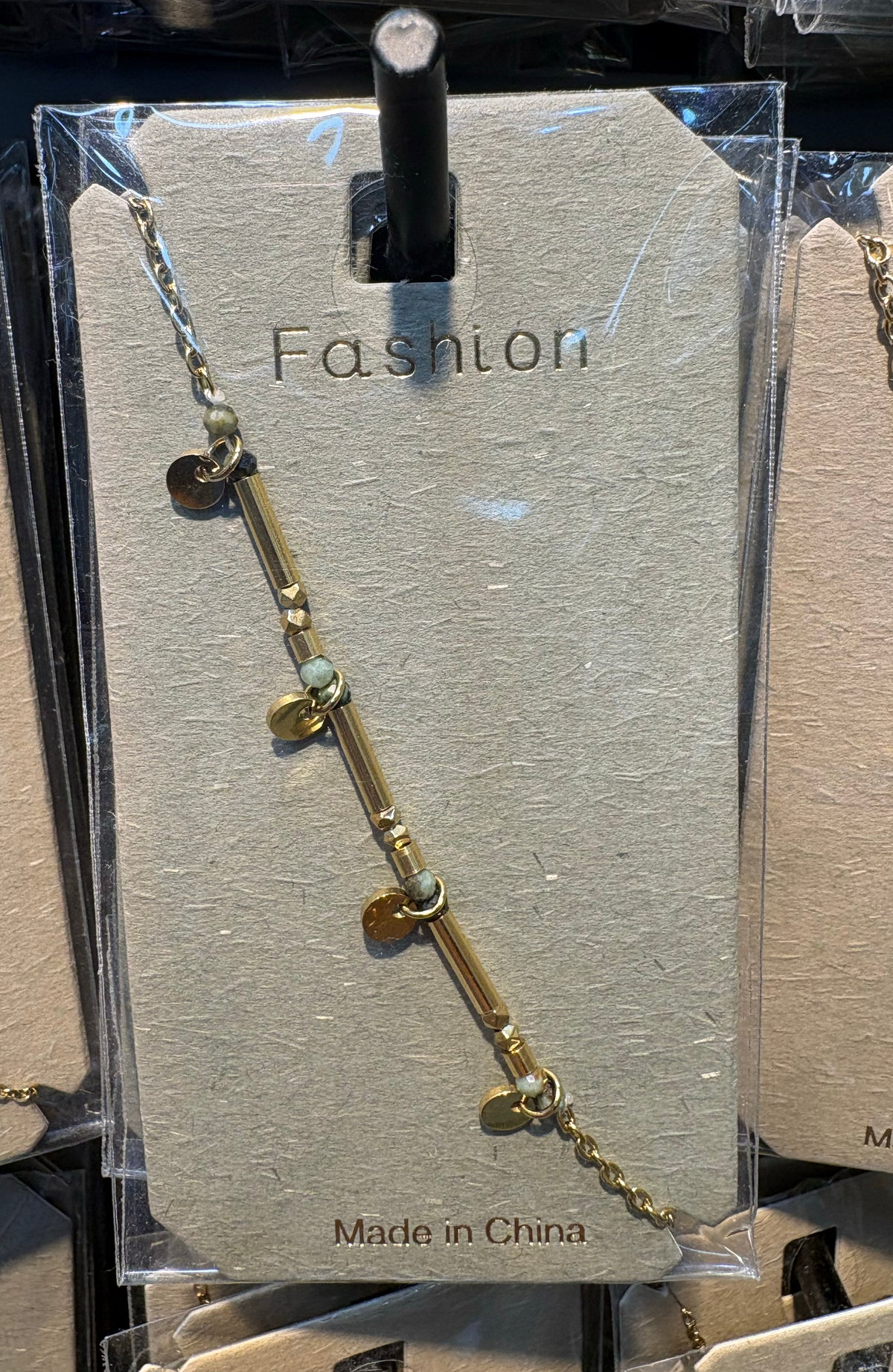 Bar Link Charm Bracelet - D-bracelets-0332