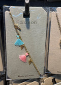 Pastel Tassel Chain Bracelet - D-bracelets-0333