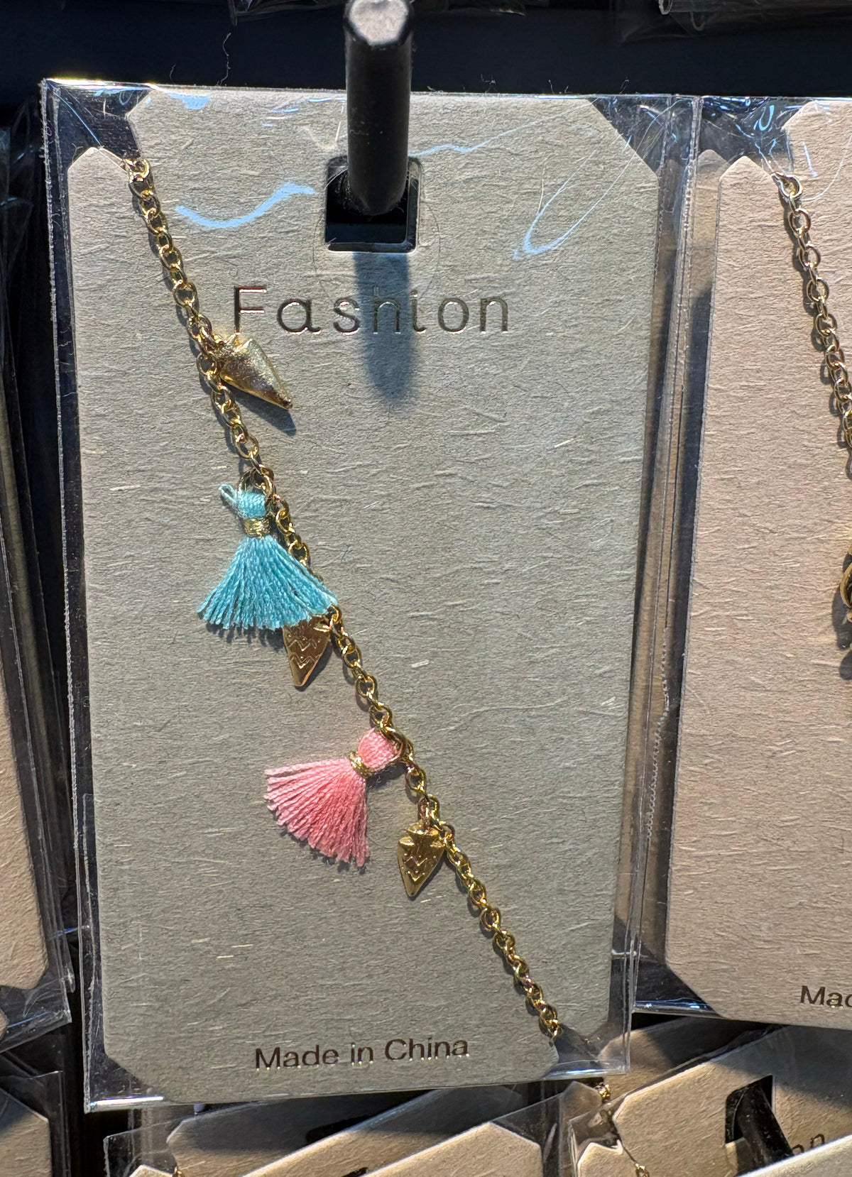 Pastel Tassel Chain Bracelet - D-bracelets-0333
