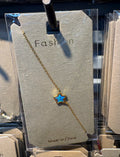 Blue Star Charm Bracelet - D-bracelets-0354