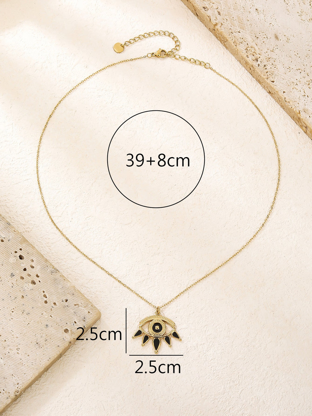 Fine-Chain Evil-Eye Necklace