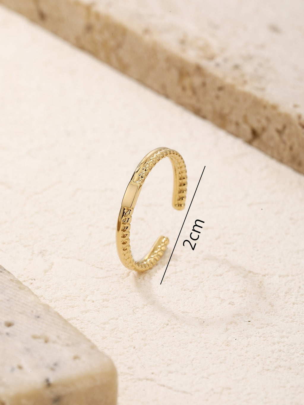 Braided Open-Cuff Stacking Ring