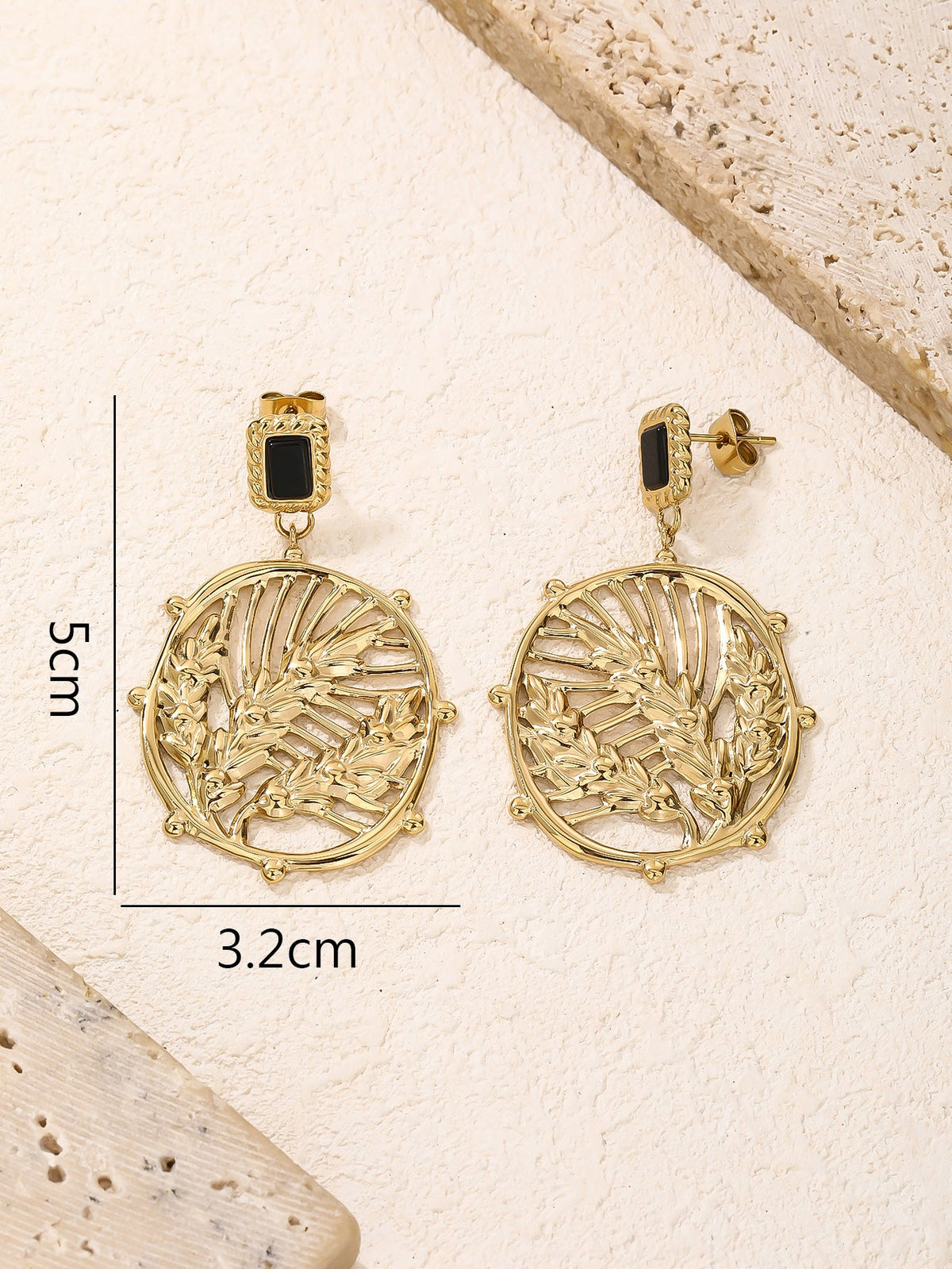 Bohemia Drop Dangle Earrings, Substantial 15.4g Boho Style