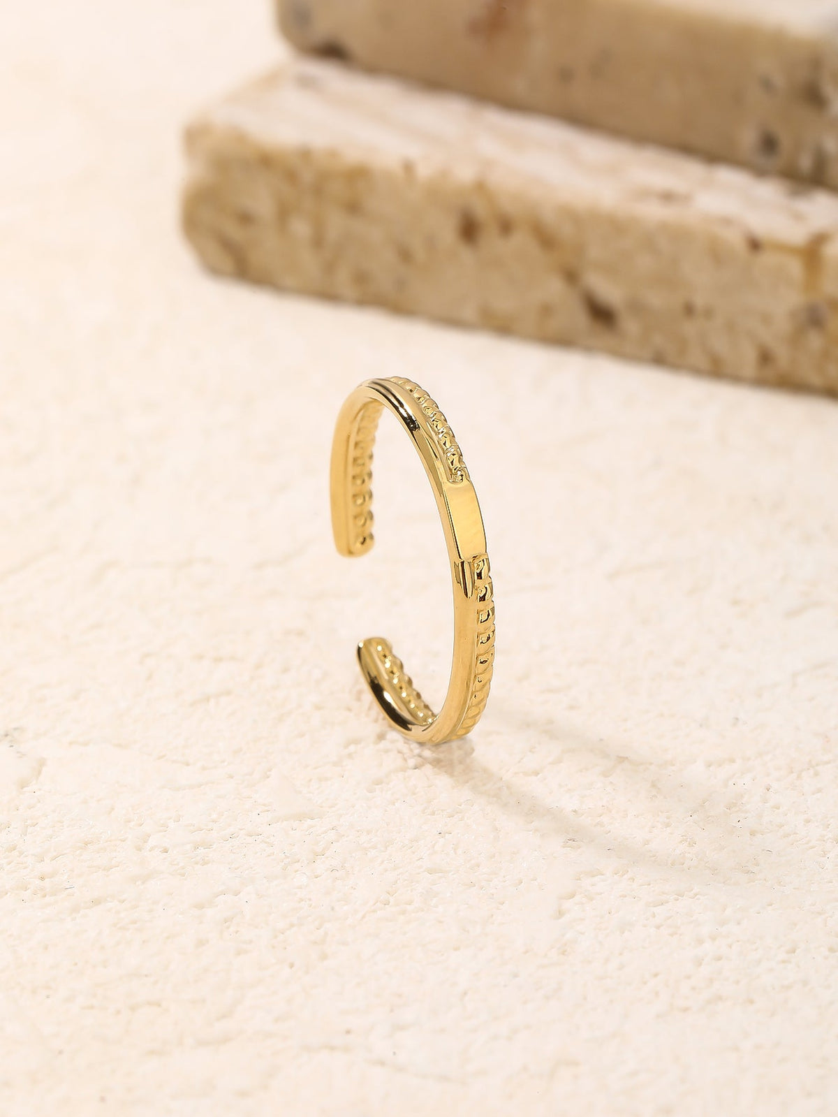 Braided Open-Cuff Stacking Ring