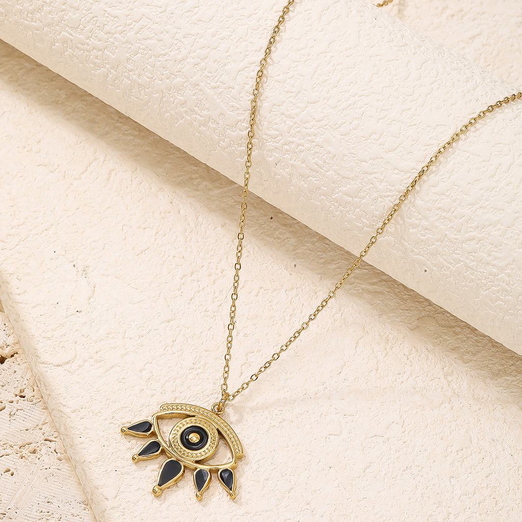 Fine-Chain Evil-Eye Necklace