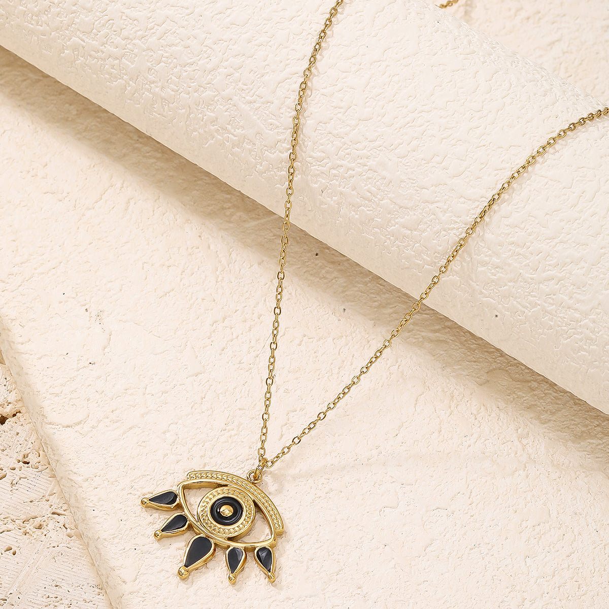 Fine-Chain Evil-Eye Necklace
