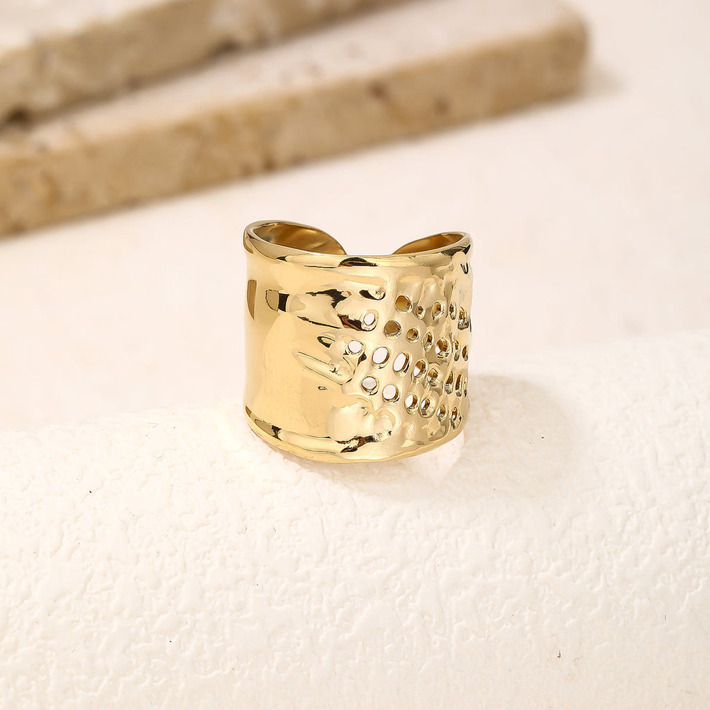 Perforated Geometric Cutout Ring