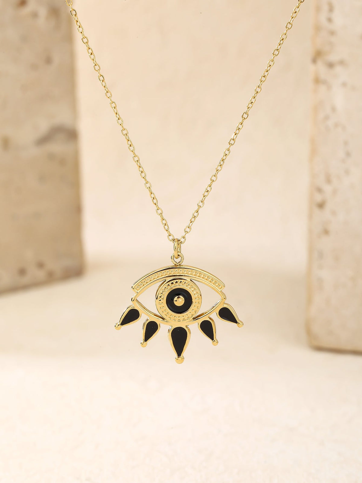 Fine-Chain Evil-Eye Necklace