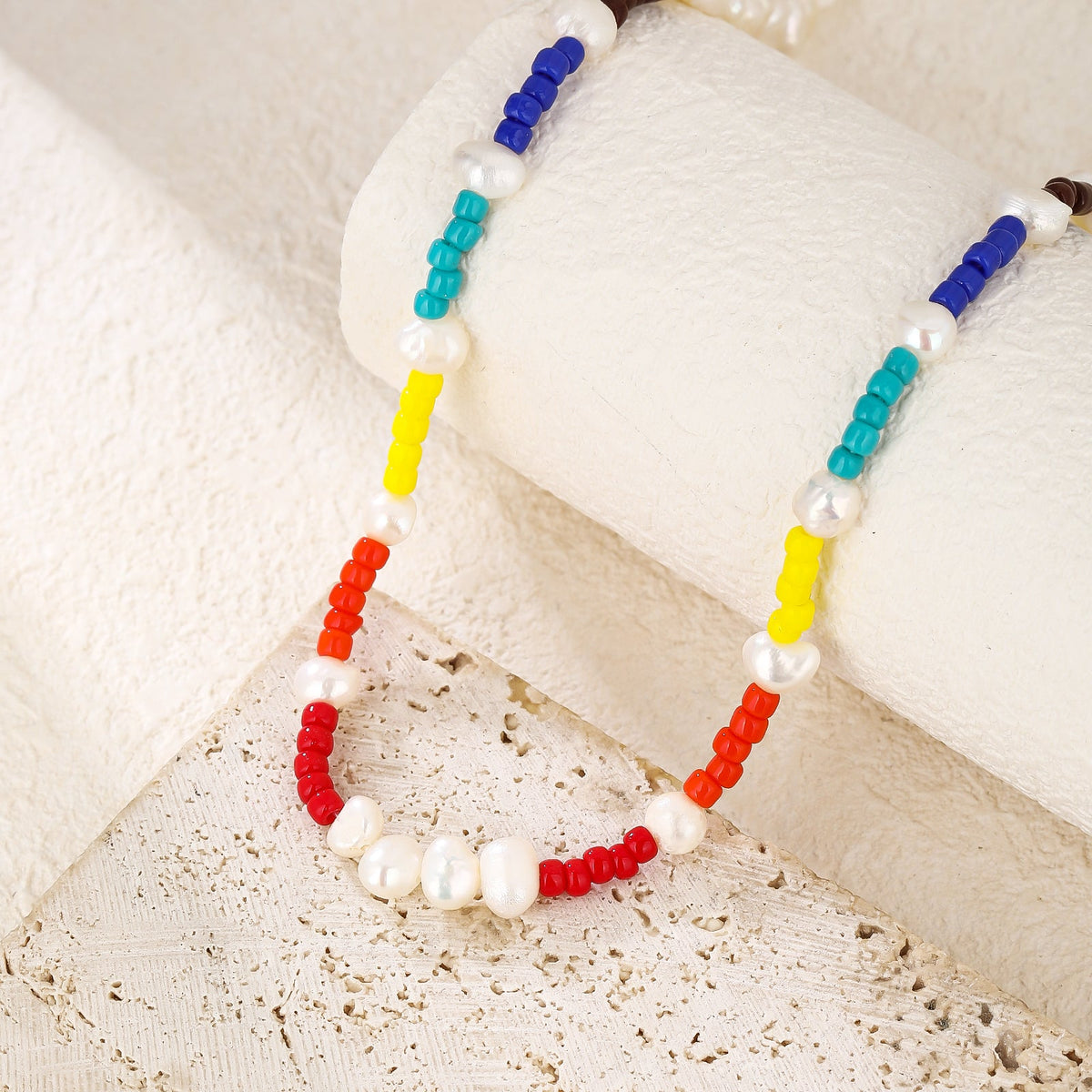Mixed Bead Baroque Pearl Necklace