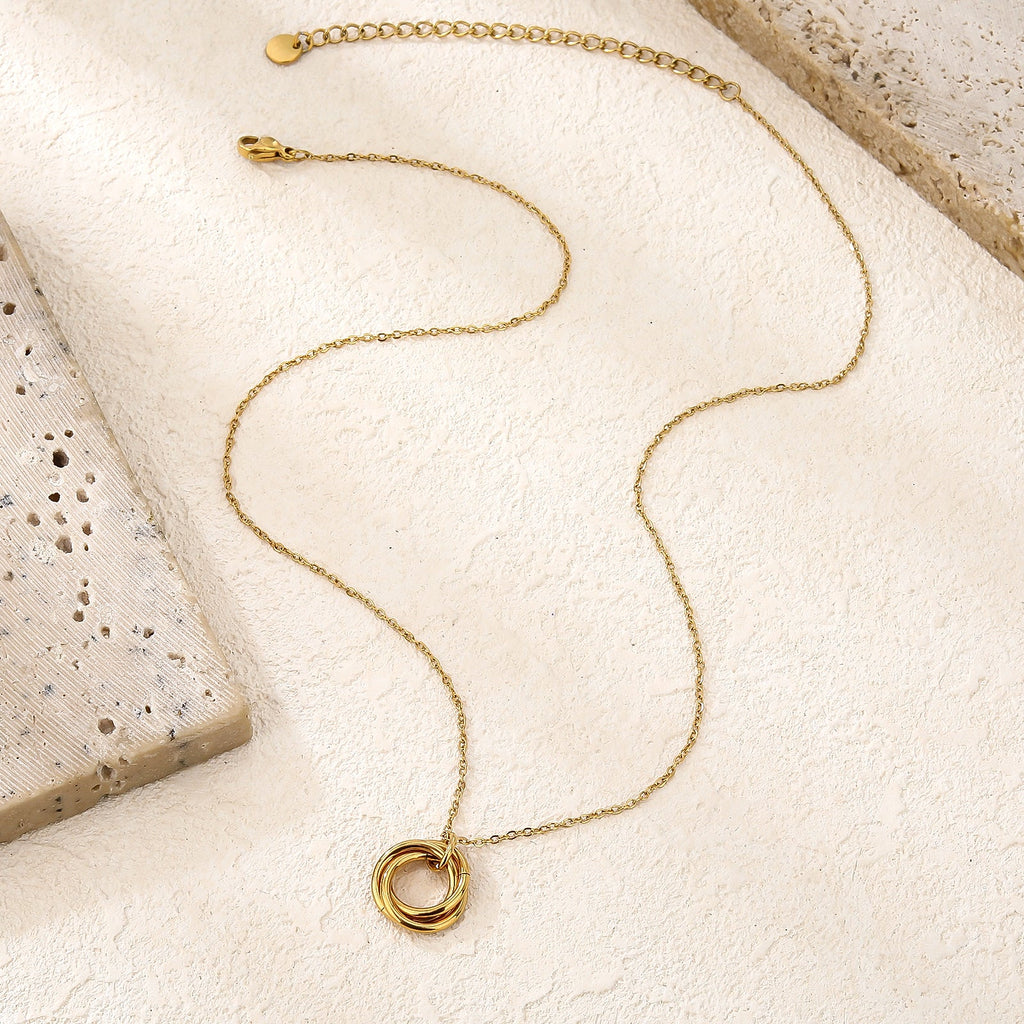 Compact Ring Holder Pendant Necklace