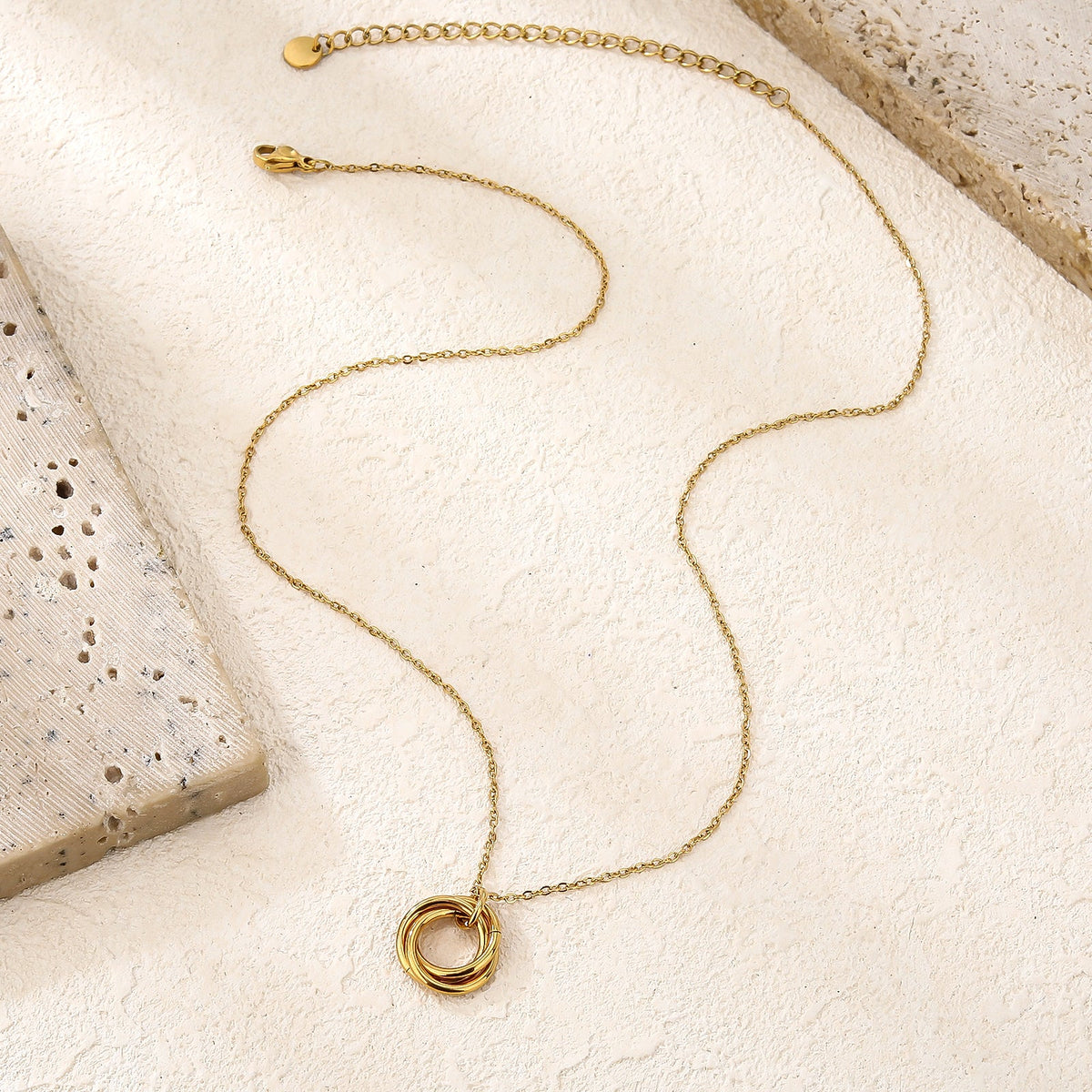 Compact Ring Holder Pendant Necklace