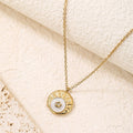 Star-Stone Block Pendant Necklace