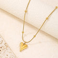 Classic Heart Pendant Choker Necklace