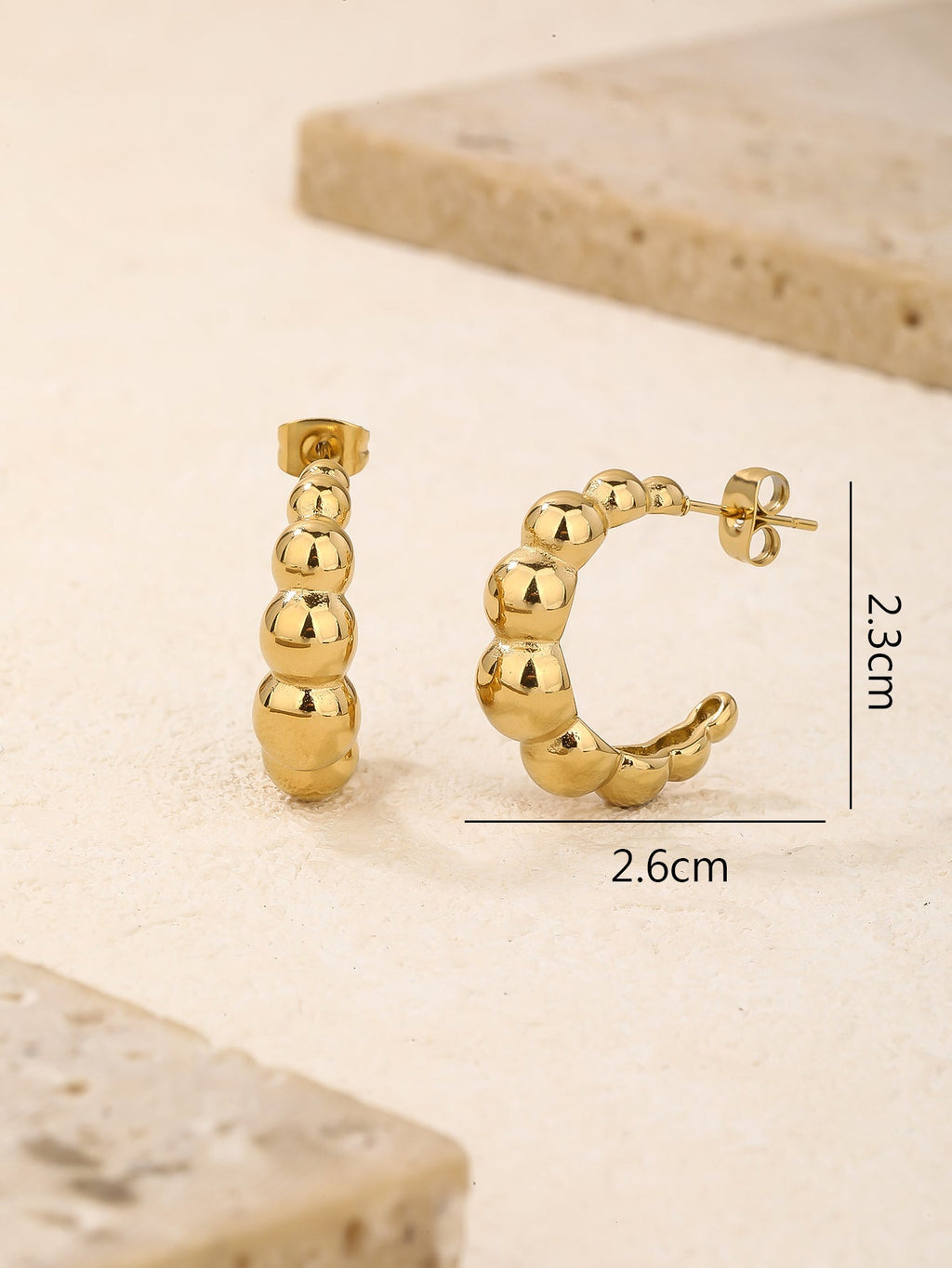 Dainty Open Hoop Earrings, Everyday 2.6cm Essential