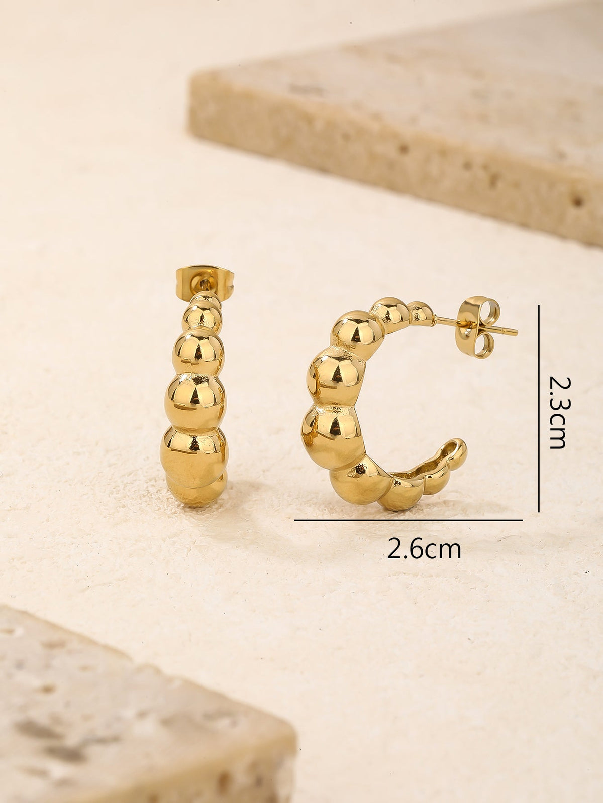 Dainty Open Hoop Earrings, Everyday 2.6cm Essential