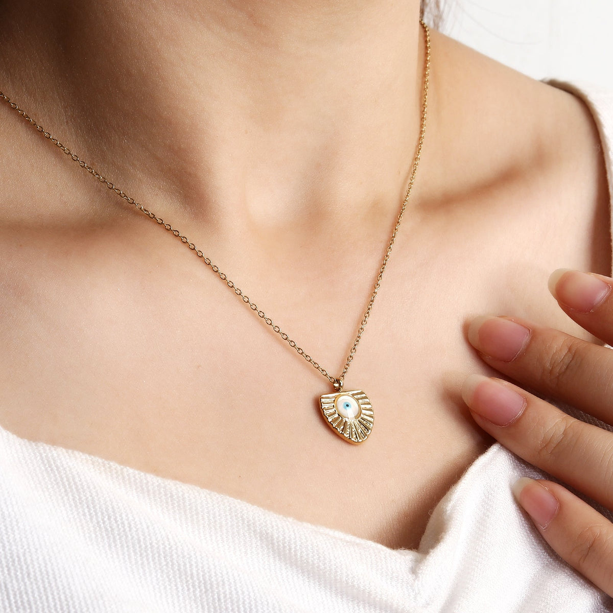 Lucky Protection Evil-Eye Pendant Necklace