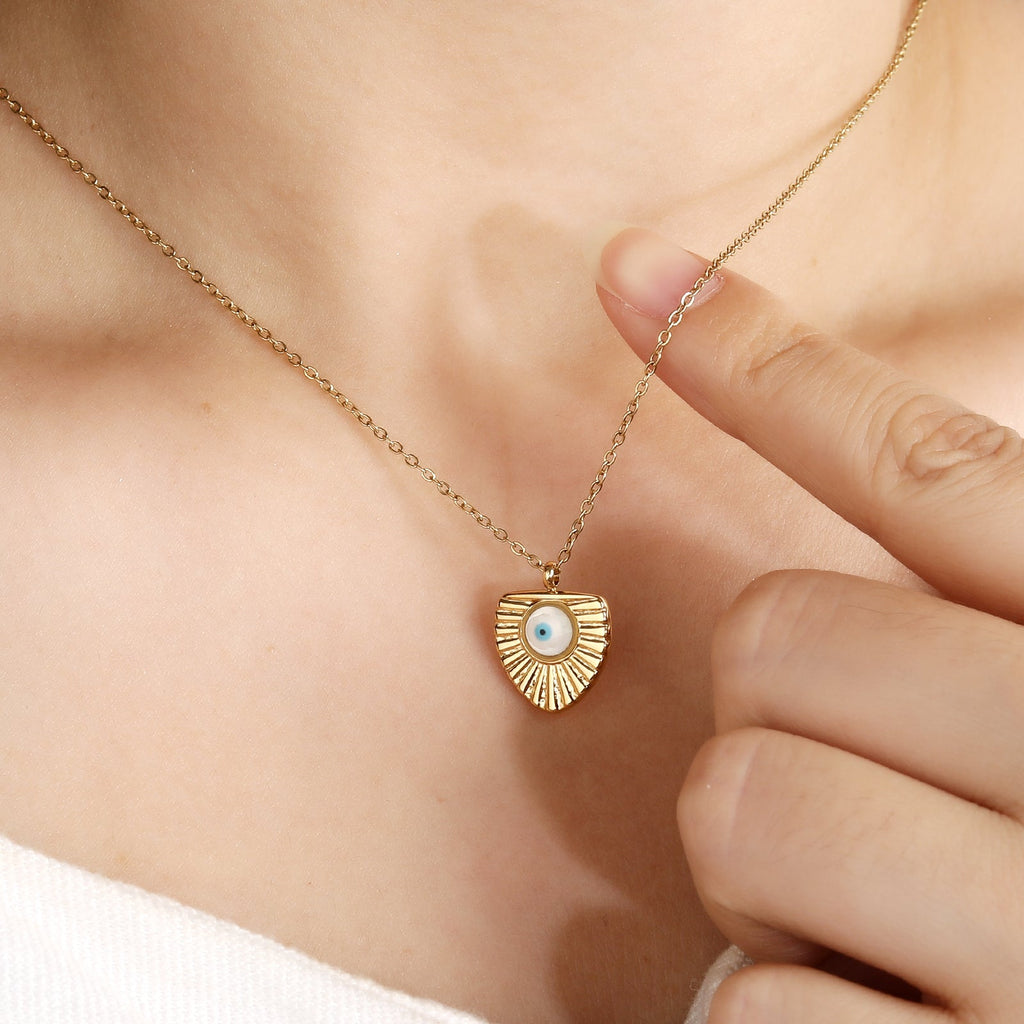 Lucky Protection Evil-Eye Pendant Necklace