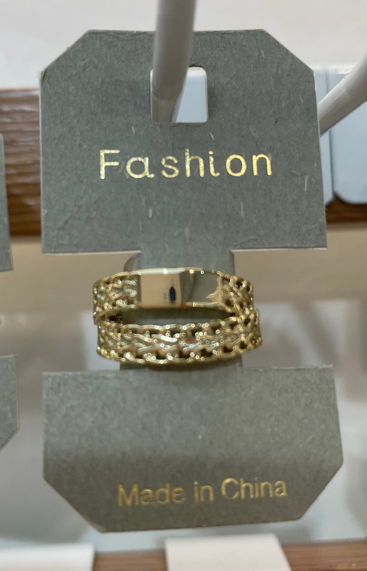 Layered Chain Band Ring - W1-0010