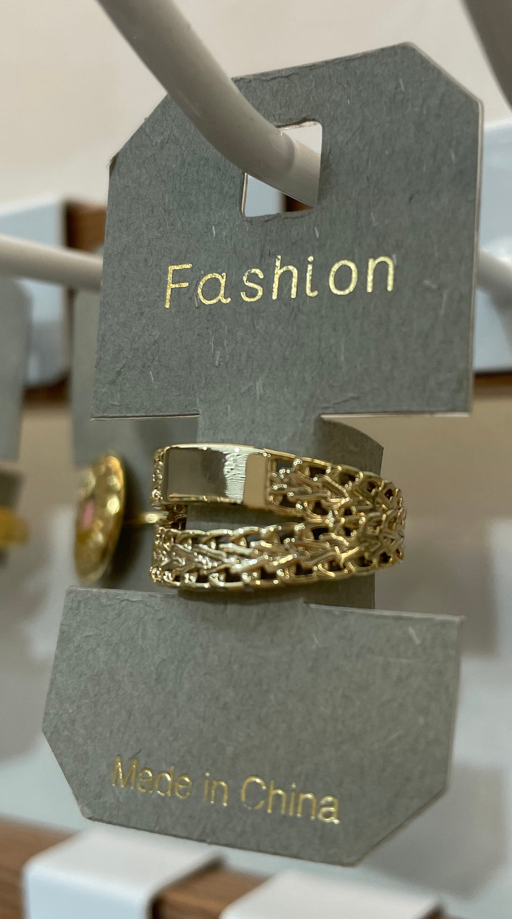 Layered Chain Band Ring - W1-0010