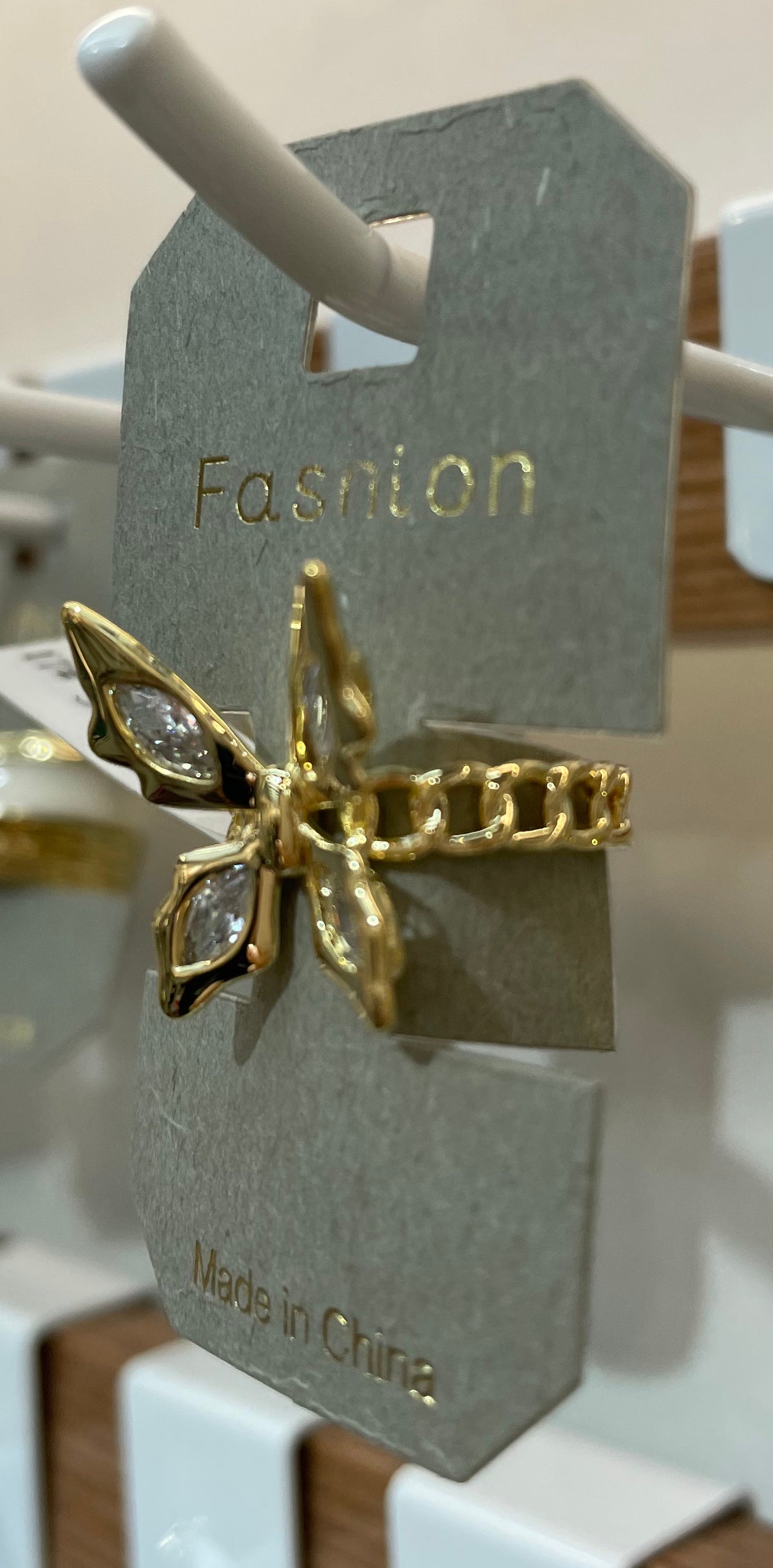 Openwork Butterfly Ring - W1-0018
