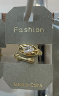 Crystal Swirl Ring - W1-0022