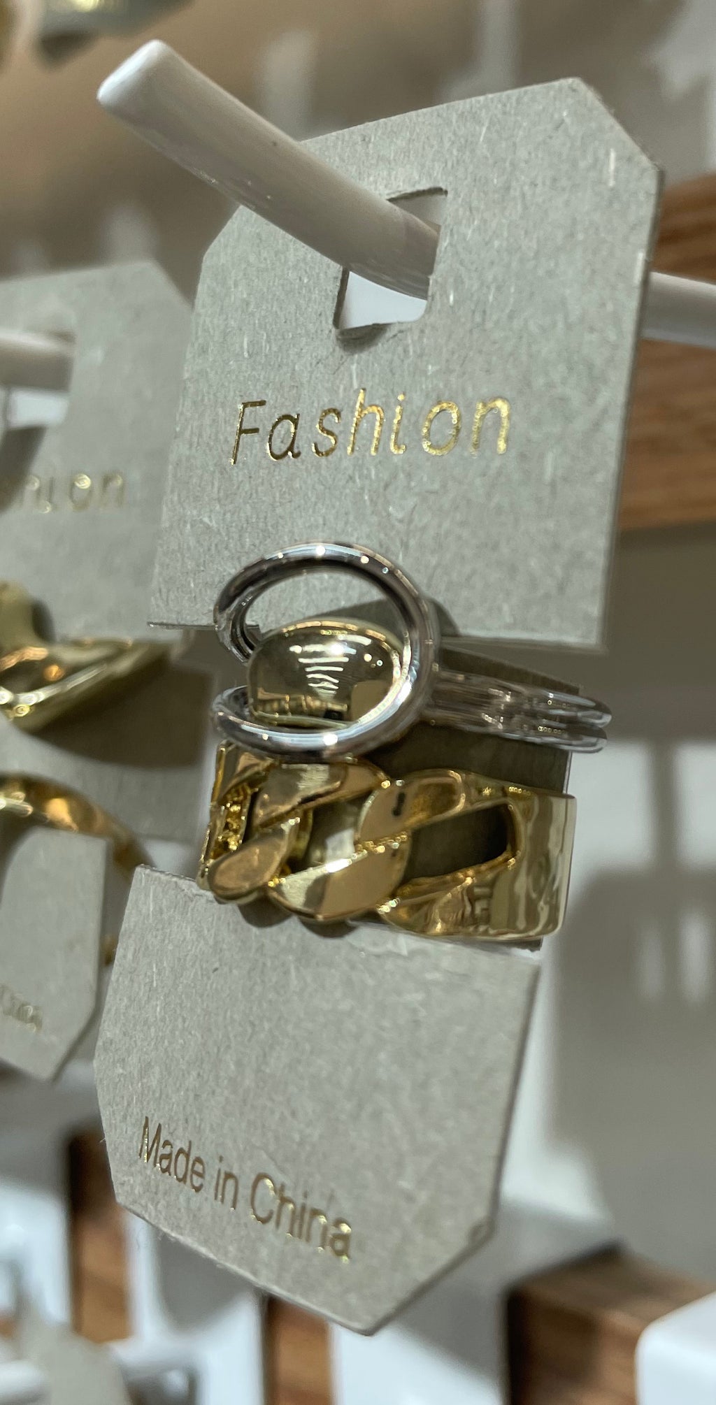 Two Tone Link Ring - W1-0027
