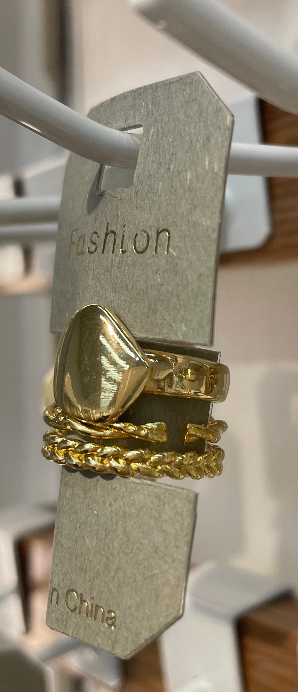 Sculptural Rope Stacking Rings - W1-0041