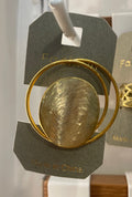 Brushed Disc Halo Ring - W1-0045
