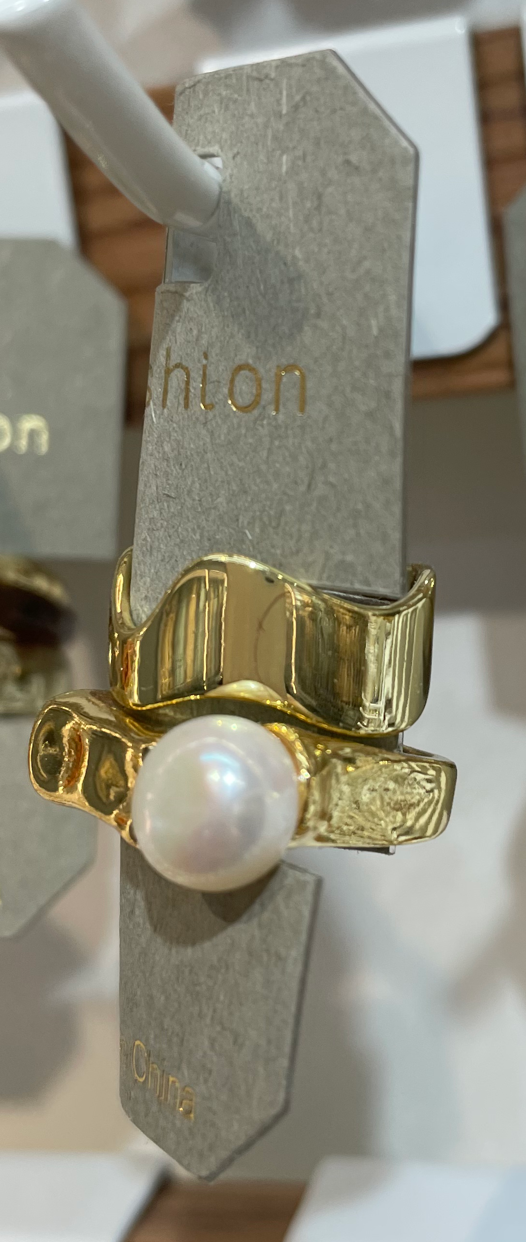 Pearl Accent Stacking Rings - W1-0059