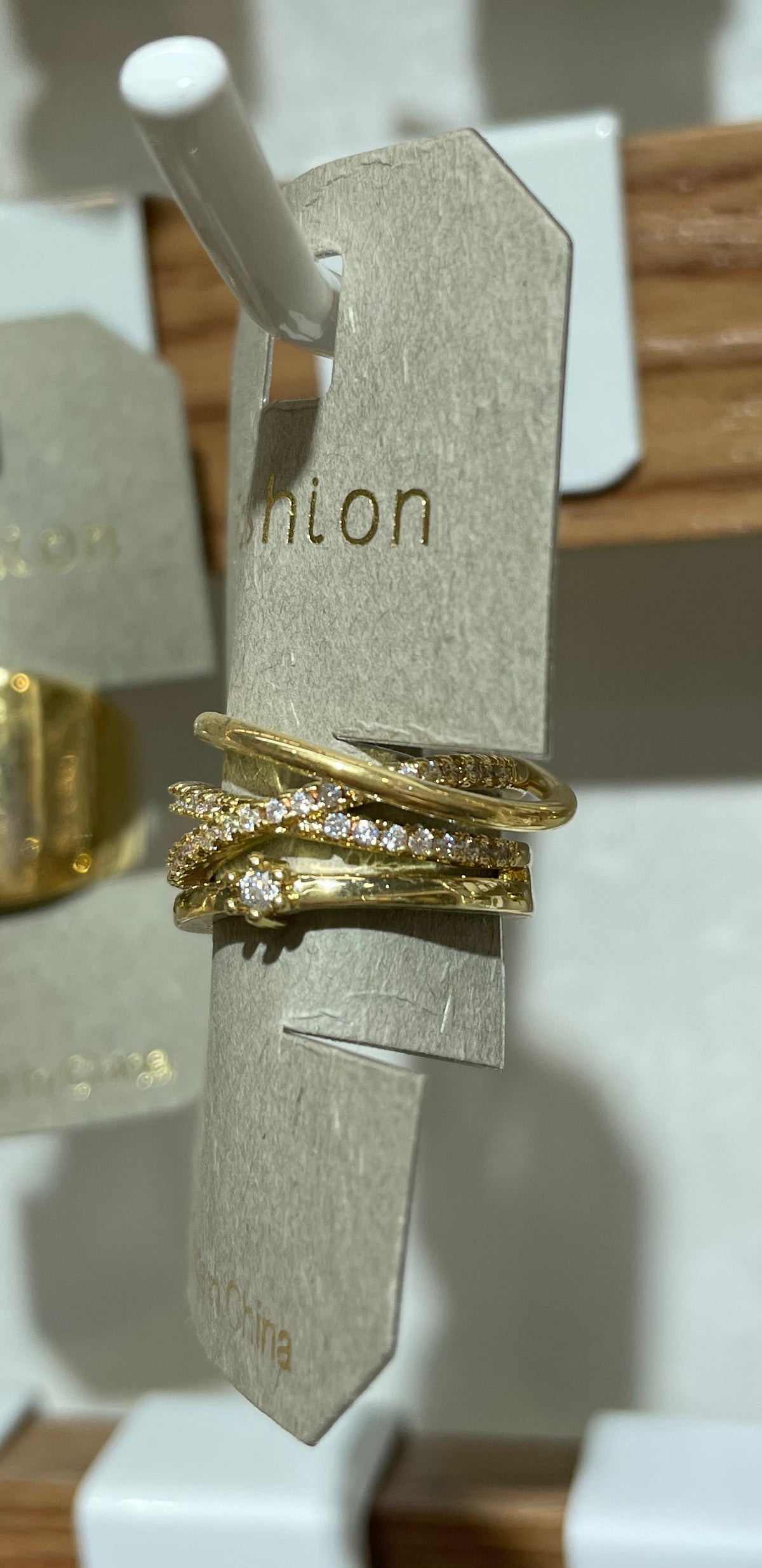 Crystal Crossover Ring - W1-0063
