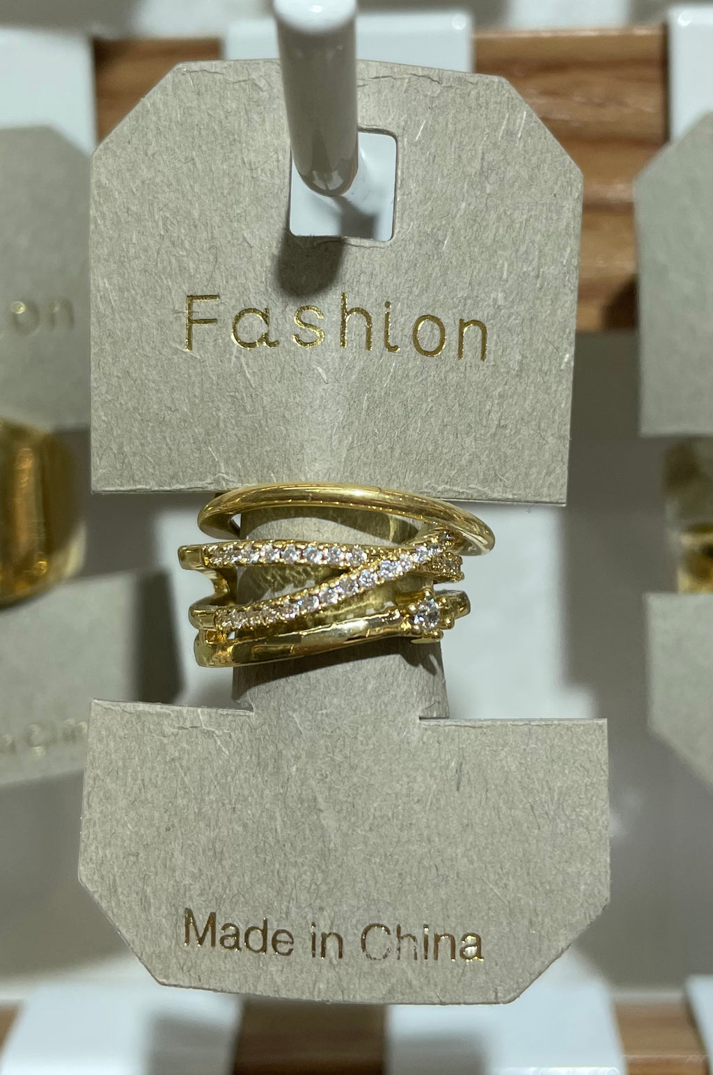 Crystal Crossover Ring - W1-0063