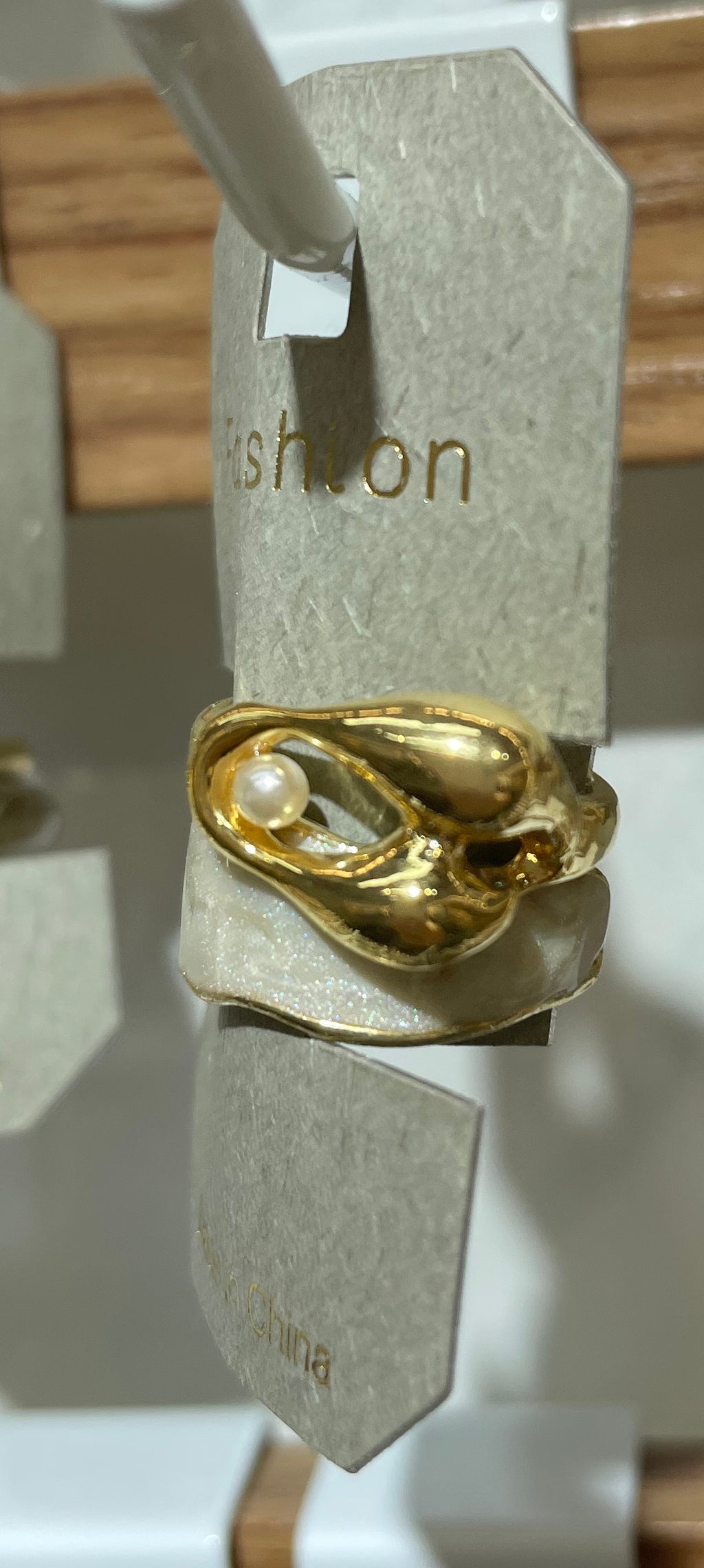 White Inlay Swirl Rings - W1-0066