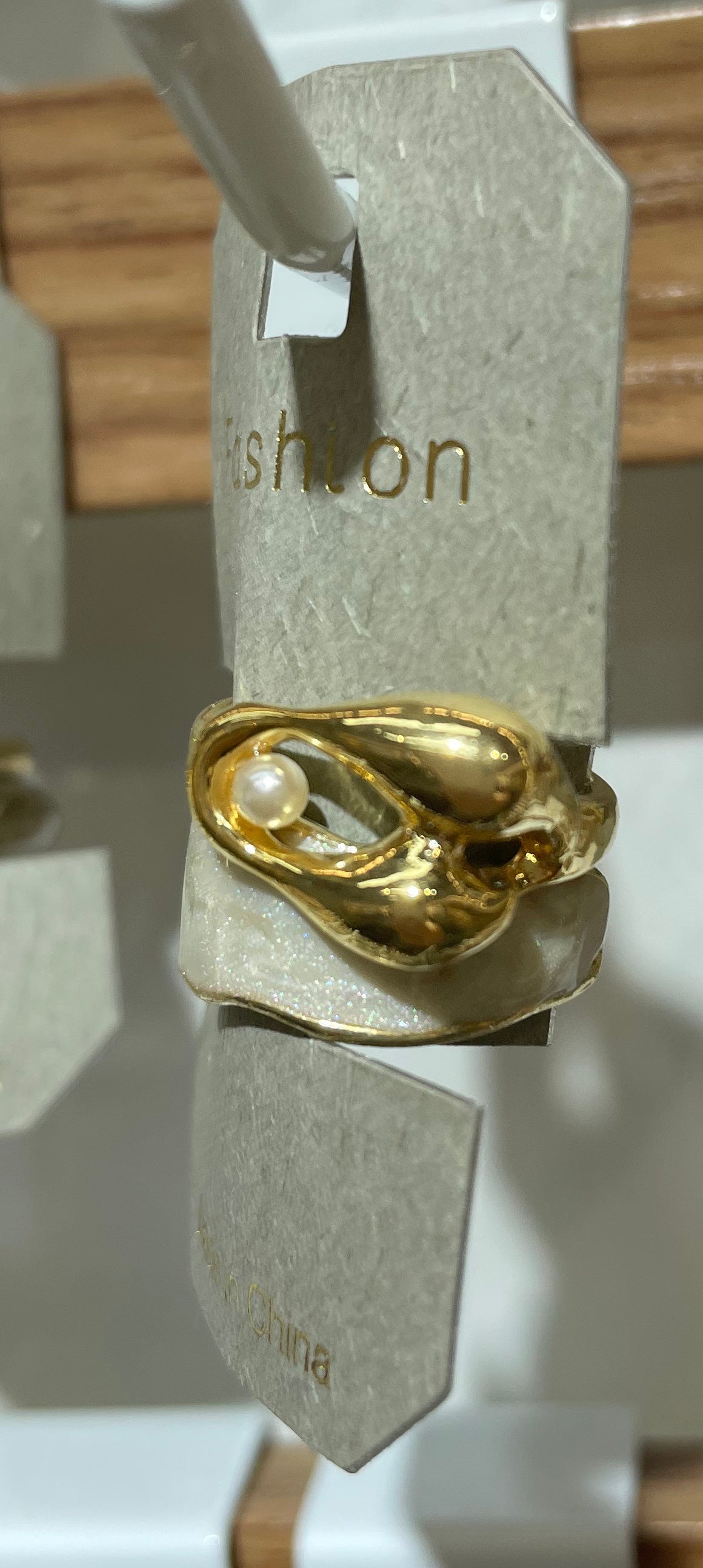White Inlay Swirl Rings - W1-0066