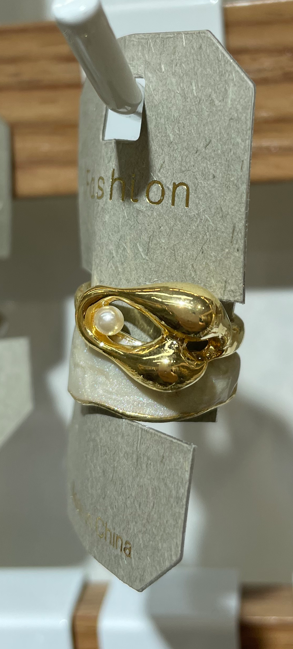 White Inlay Swirl Rings - W1-0066