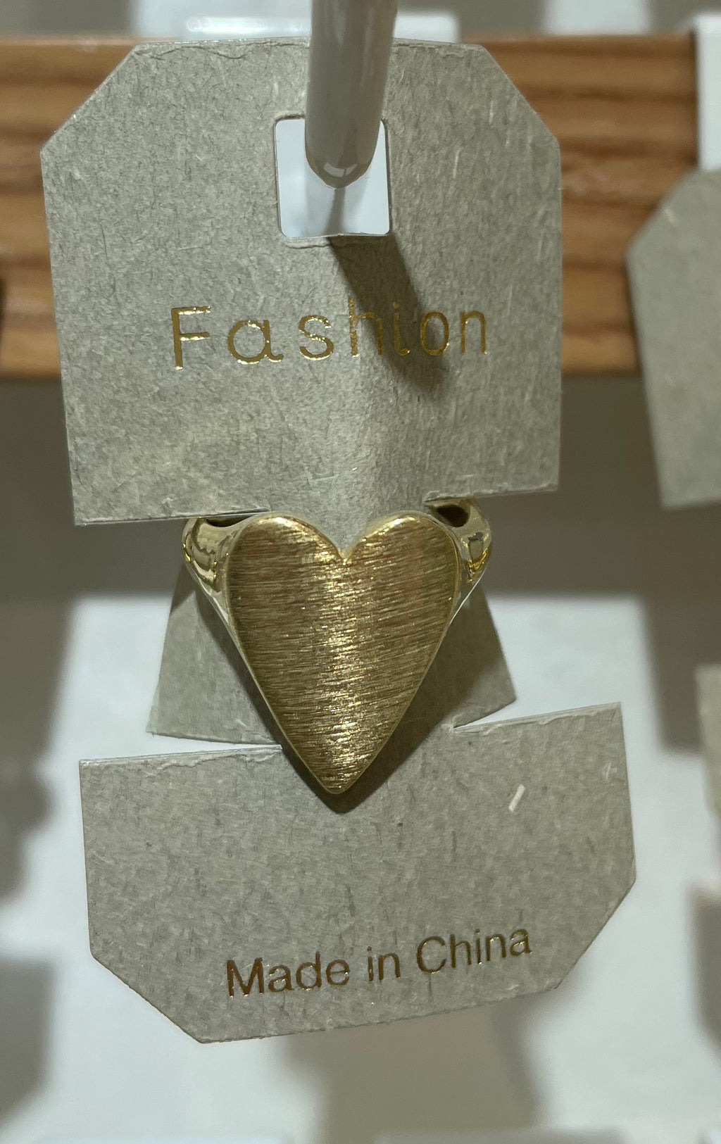 Brushed Heart Ring - W1-0067