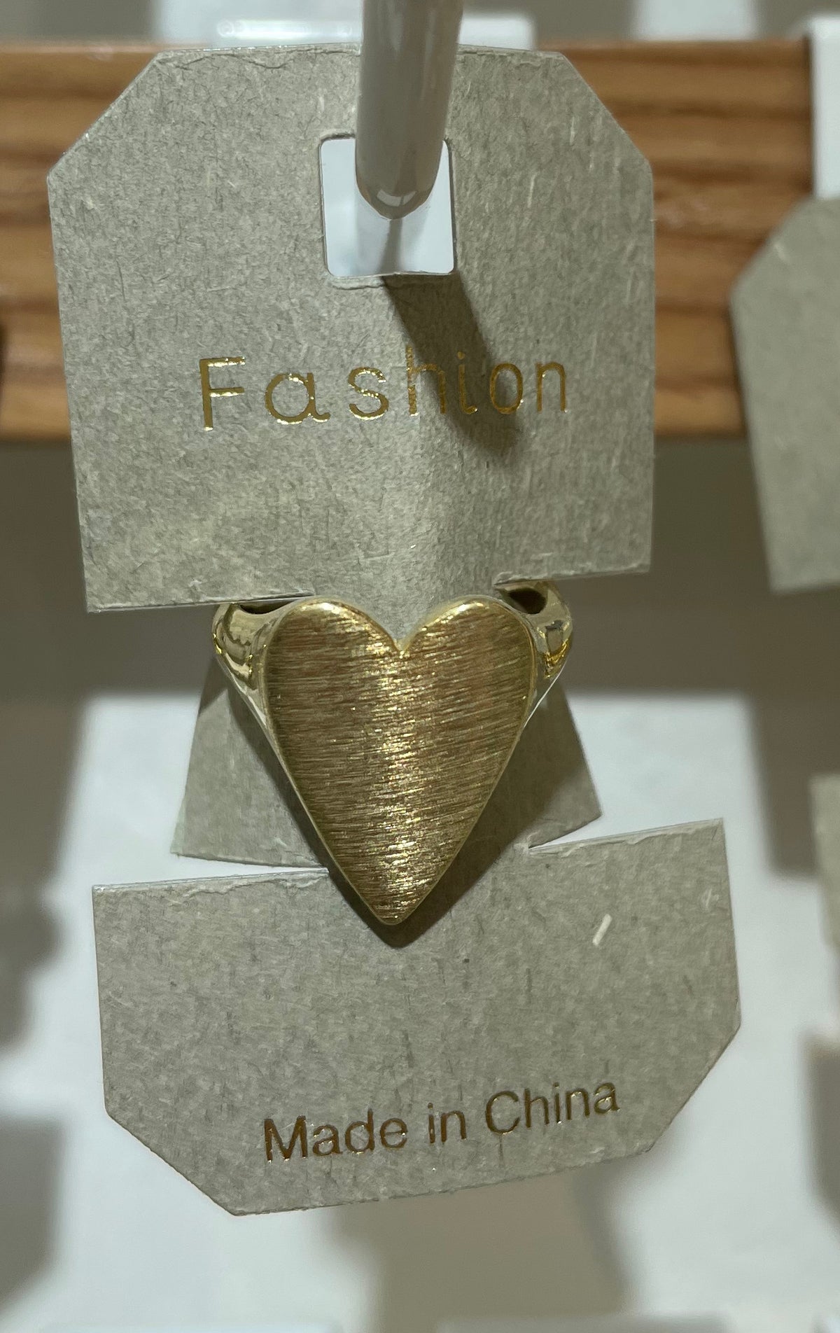 Brushed Heart Ring - W1-0067