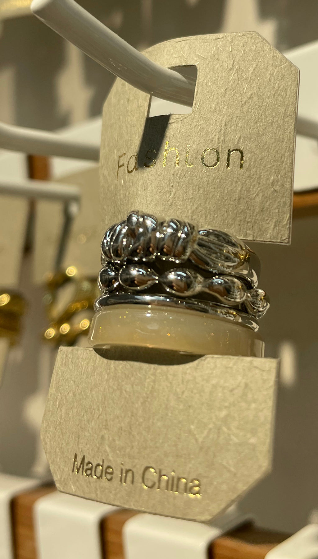 Antique Beaded Stacking Rings - W1-0077