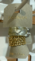 Marbled and Lattice Ring Stack - W1-0084