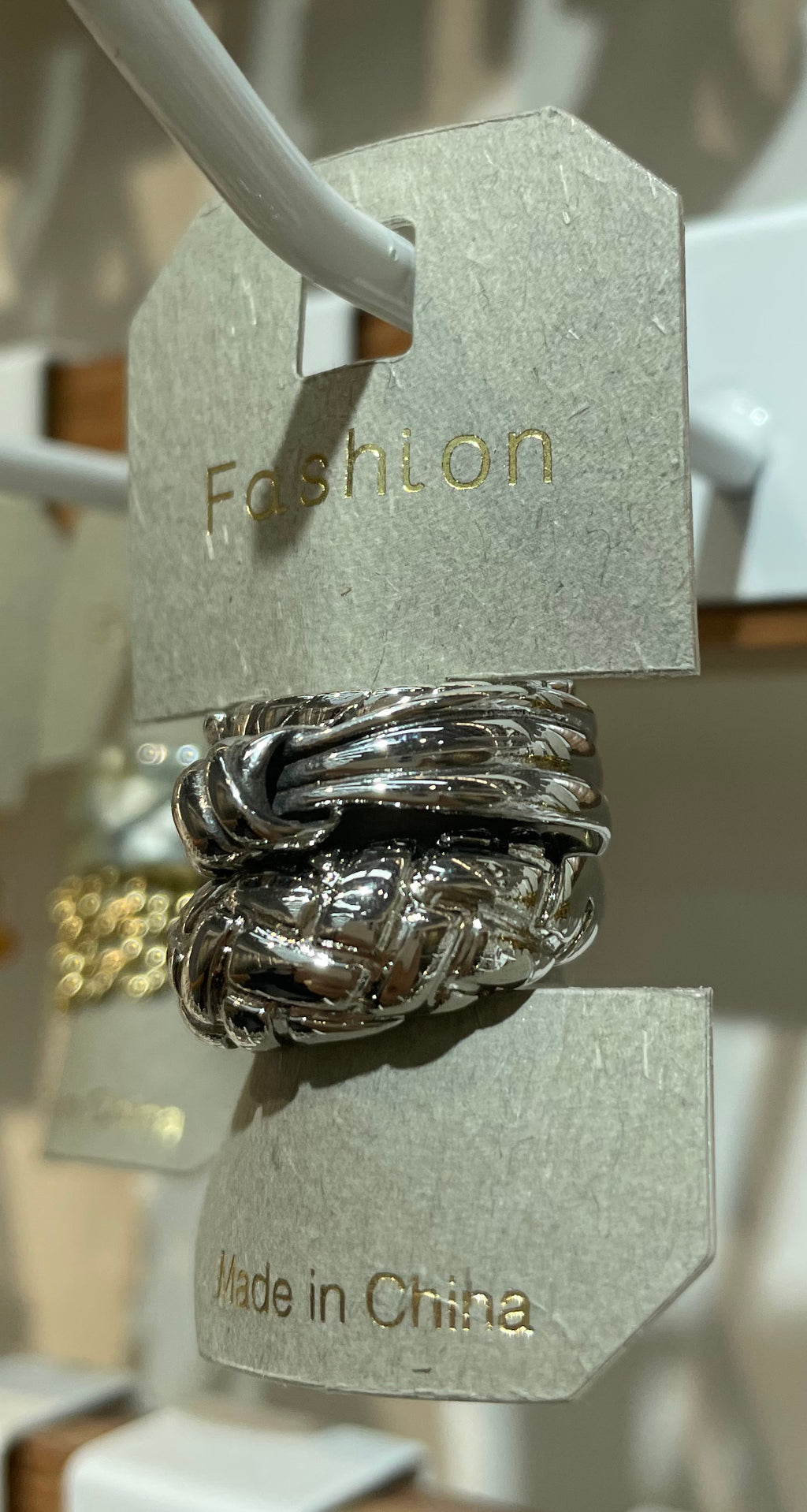 Silver-Tone Sculptural Rings - W1-0085