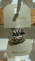 Silver-Tone Sculptural Rings - W1-0085