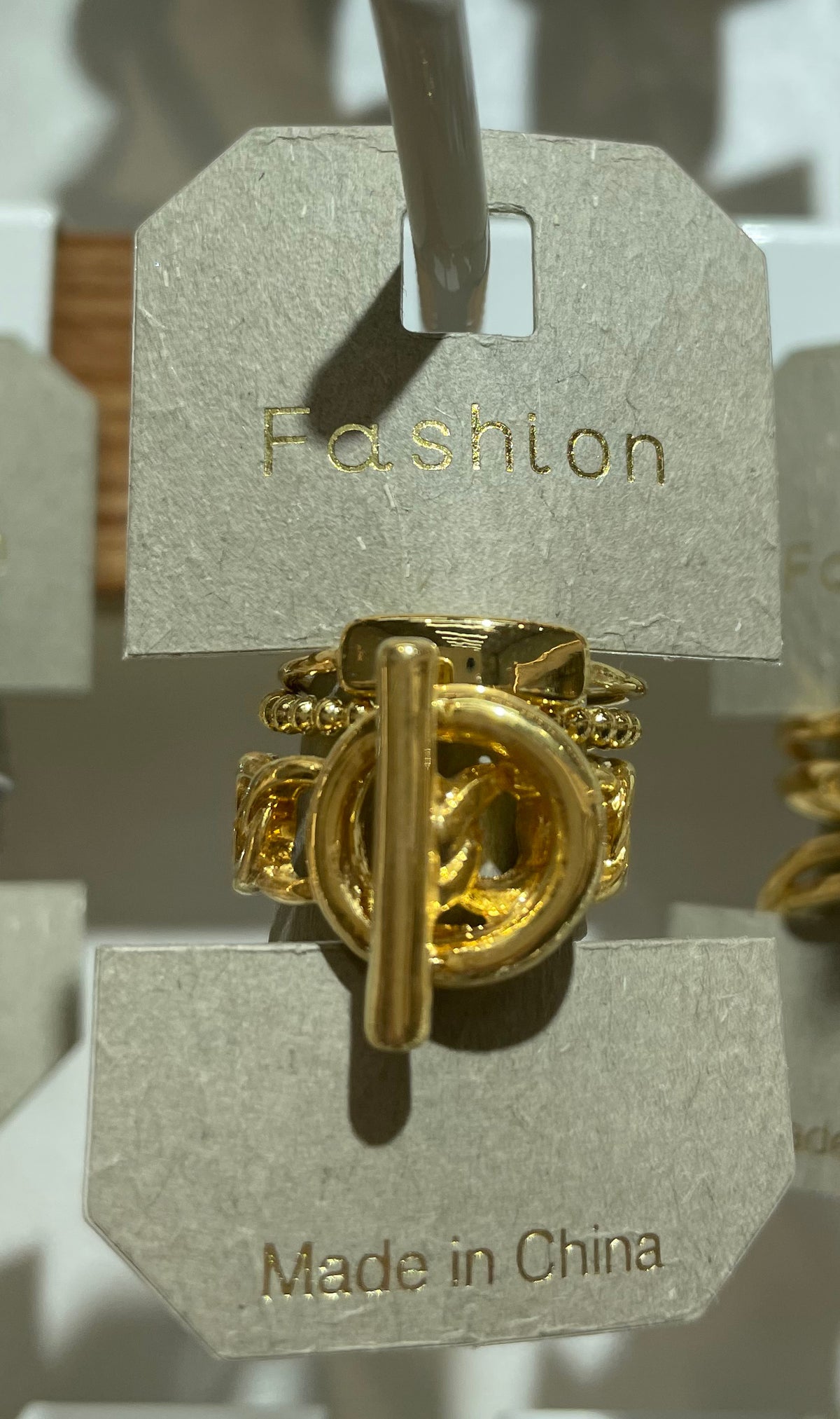 Toggle Bar Statement Ring - W1-0086