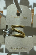 Asymmetric Curved Bar Ring - W1-0090