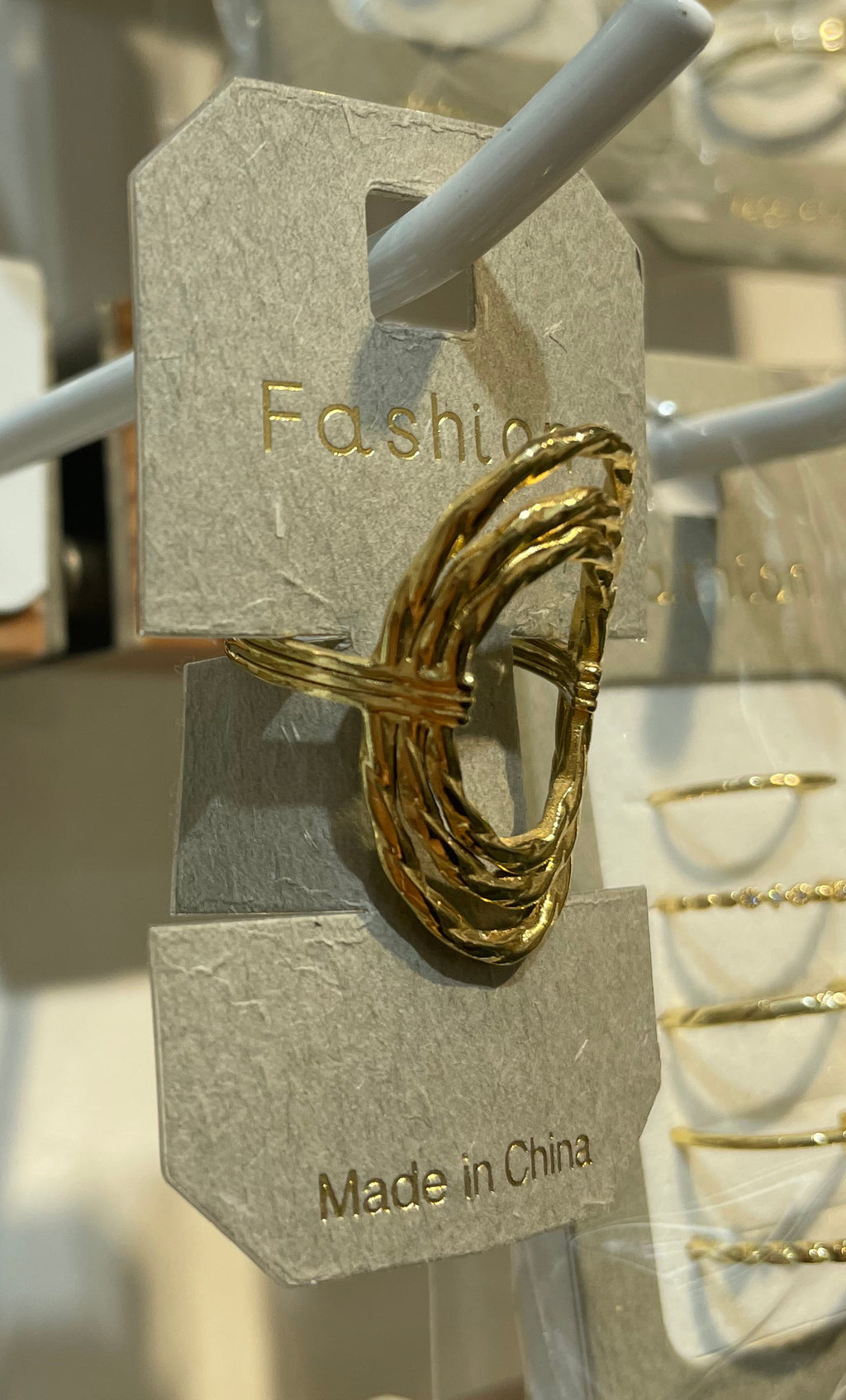 Braided Open Oval Ring - W1-0096