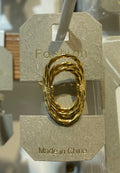 Braided Open Oval Ring - W1-0096