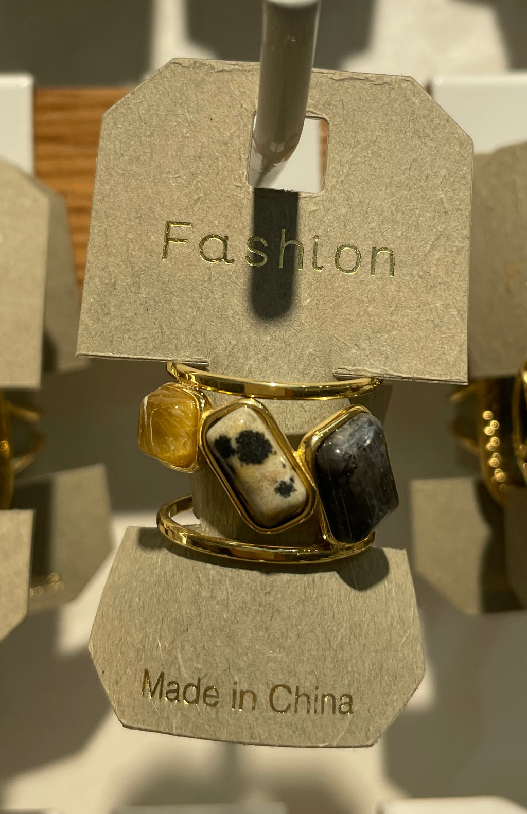 Speckled Stone Open Ring - W1-0107
