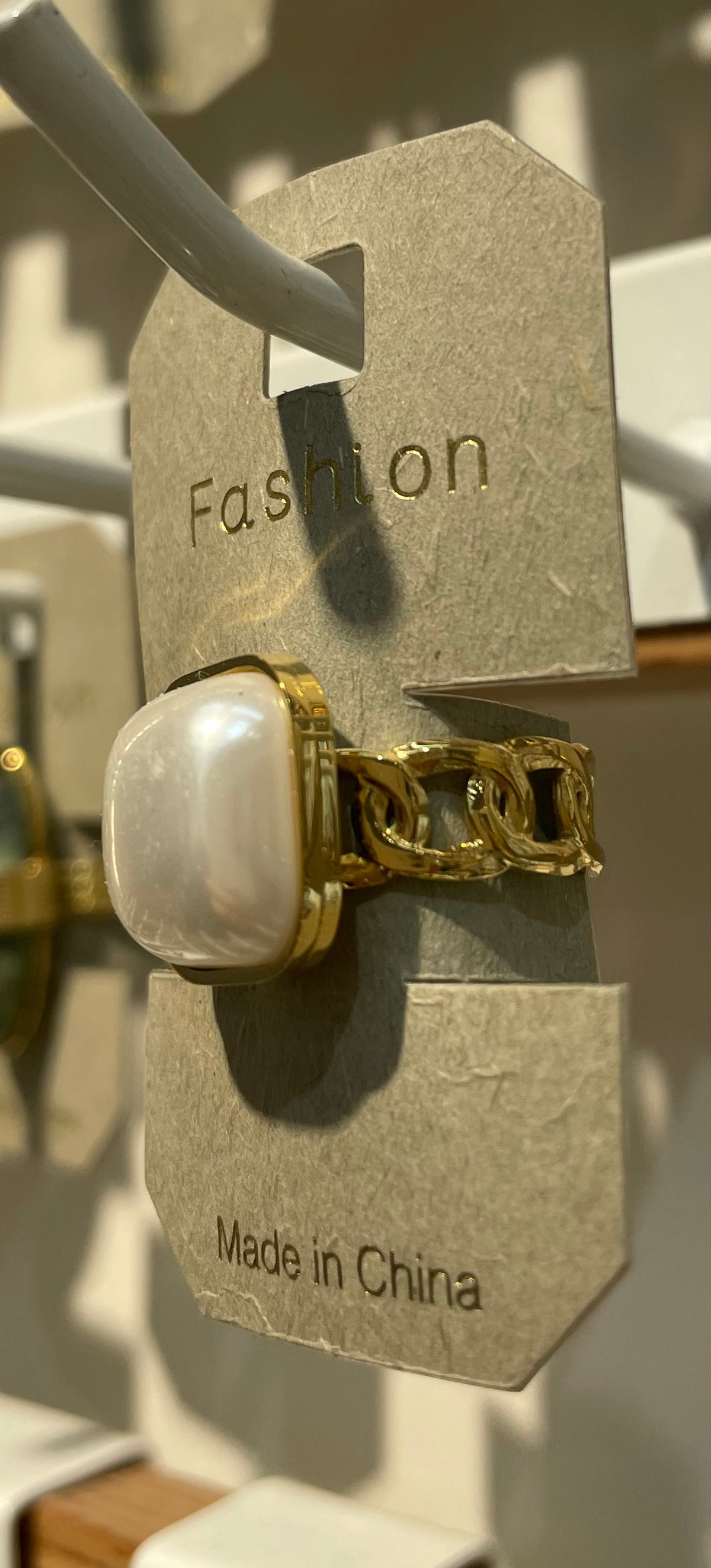 Pearl Square Signet Ring - W1-0112