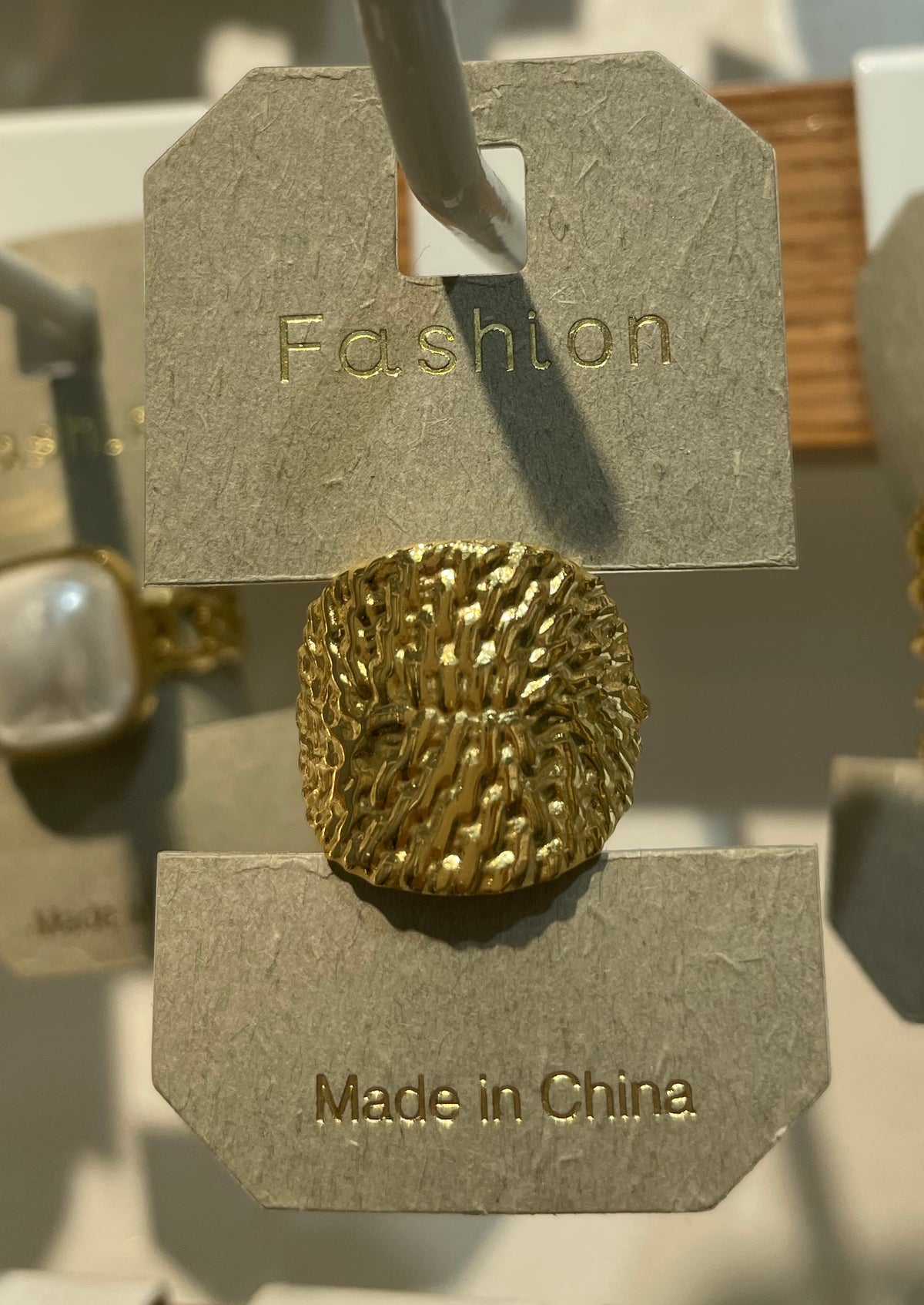 Textured Braided Wide Ring - W1-0113