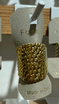 Wide Woven Texture Ring - W1-0119